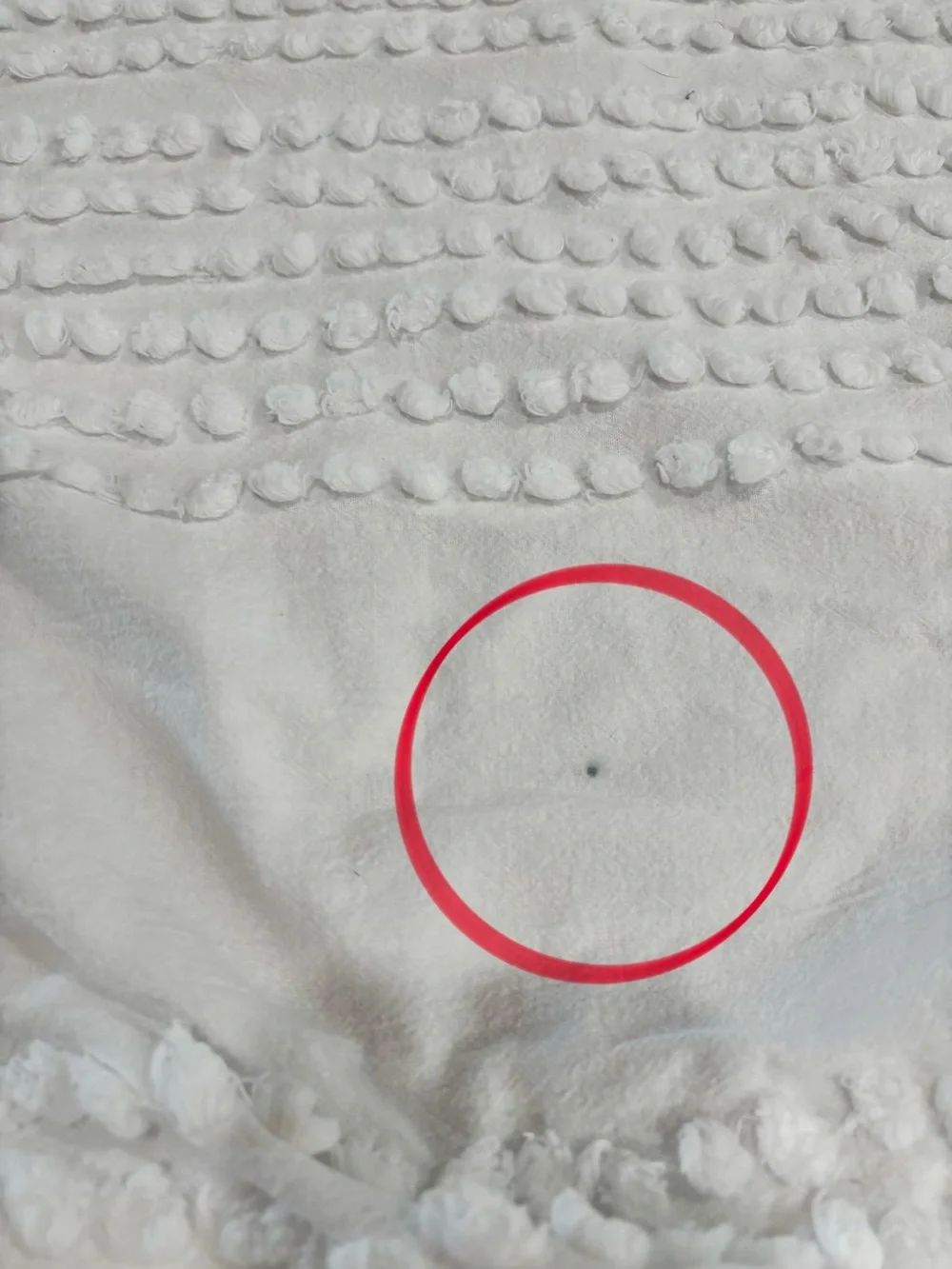 WEST ELM White Textured CANDLEWICK Duvet Cover King/Cal King 92” X 108” **READ**